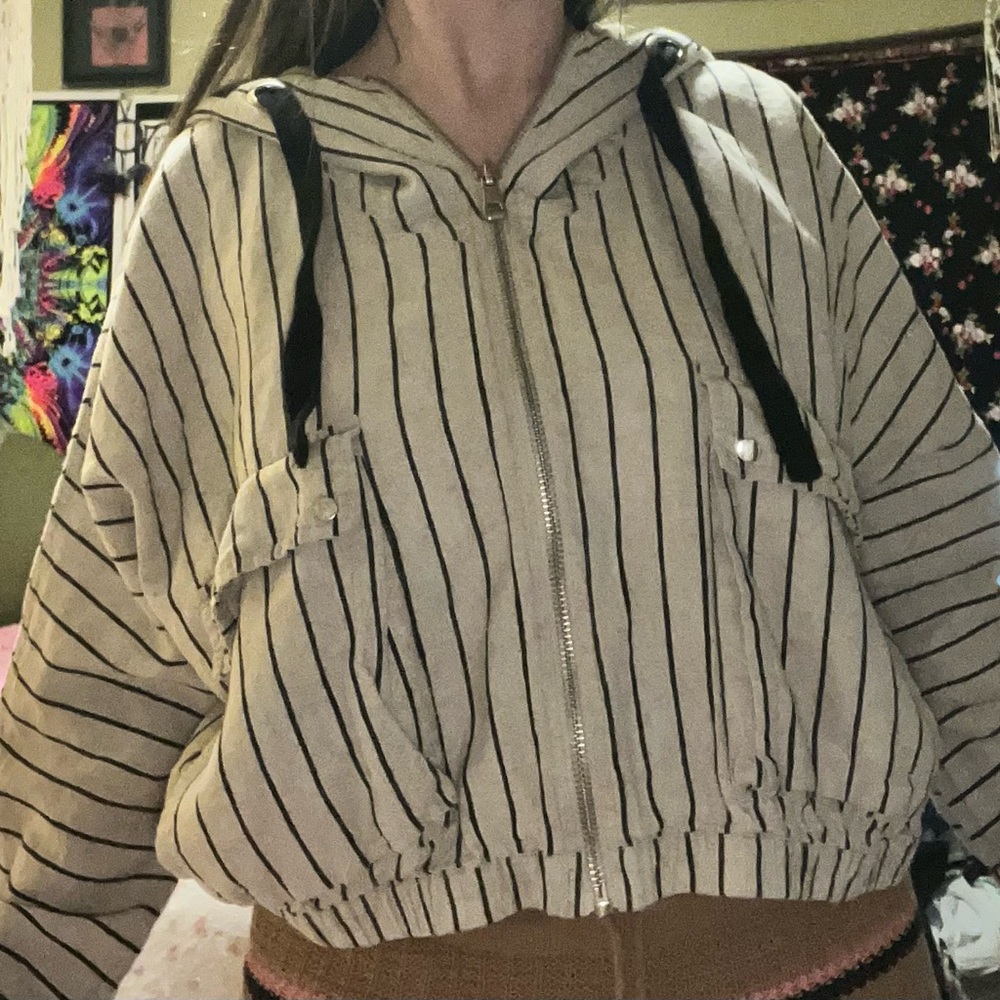 ZARA lightweight striped jacket